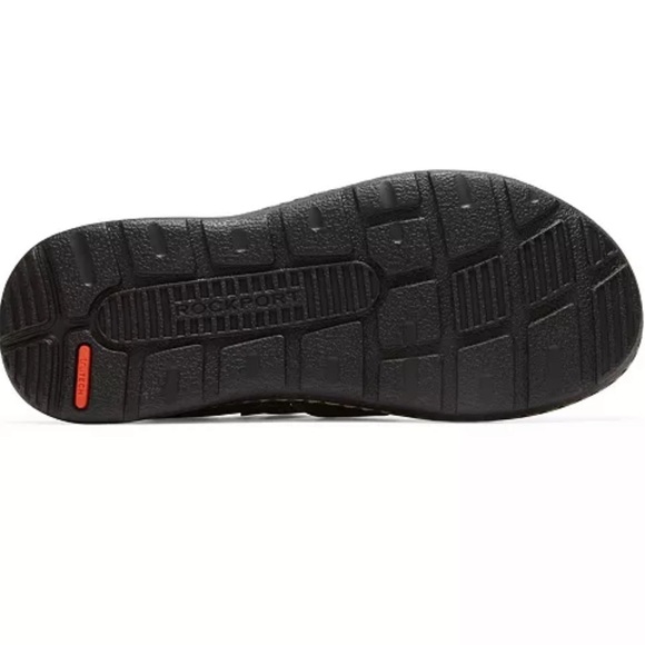 Rockport  Men’s Darwyn Strap Leather Sandal Brown Black NEW NIB - Picture 10 of 12